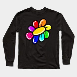 Rainbow Flower Long Sleeve T-Shirt